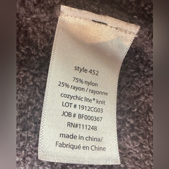 Barefoot Dreams CozyChic Lite Knit Circle Cardigan - Size XS/S - Picture 5 of 5
